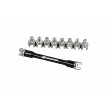 Spoke Wrench Kit — 5–7 mm tips, black