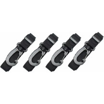 Retention Straps for Drybag M/L — 4-pack, black