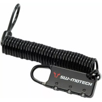 Cable Lock for Motorcycle Luggage — Black
