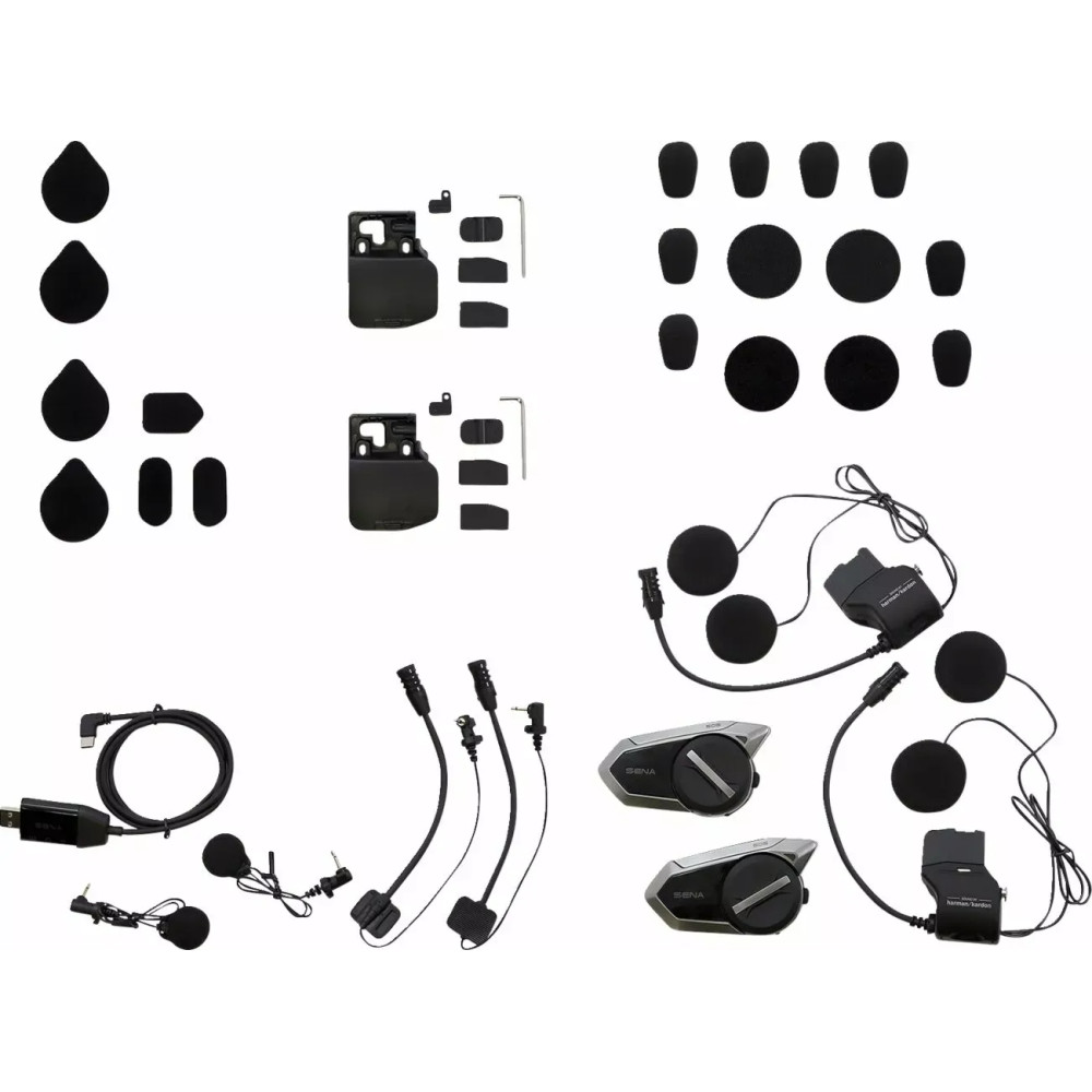 50S Sistema de comunicación — Kit doble, Negro