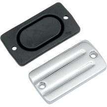 Front Brake Master Cylinder Cover — Black, Chrome
