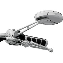 Ellipse™ Mirrors — 5-1/4" x 2-3/4", 7" stem, 5/16-18 thread, Chrome