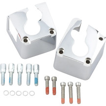 Tappet Block Covers — pair, chrome