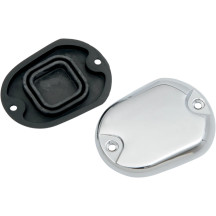 Front Brake Master Cylinder Cover — Chrome, Aluminum