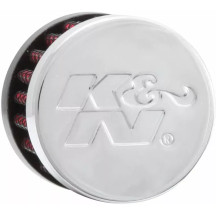 Crankcase Vent Filter — K & N, 62-2480, Chrome