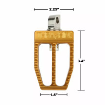 Militant Foot Pegs — Chrome, Front & Rear