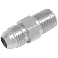 Brake Line Adapter — -3, Stainless Steel, Silver