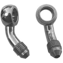 600 Series Banjo Fitting — 3/8" 45° banjo, -3 hose, Black