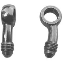 600 Series Banjo Fitting — 3/8"-20° banjo, -3 hose, black, stainless steel