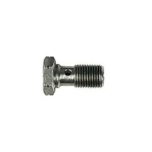 600 Series Metric Banjo Bolt — Silver, stainless steel