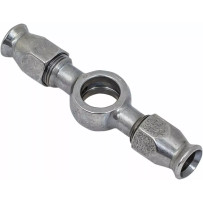 Banjo Fitting — -3, stainless steel, silver