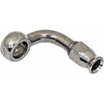 600 Series Banjo Fitting — -3 hose fitting, 90° bend, stainless steel