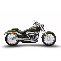 ZARD Kit completo de escape 2:1 H-D SOFTAILS — sistema 2 en 1, acero inoxidable