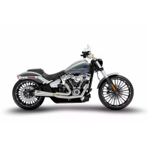 ZARD Kit completo de escape 2:1 H-D SOFTAILS — sistema 2 en 1, acero inoxidable