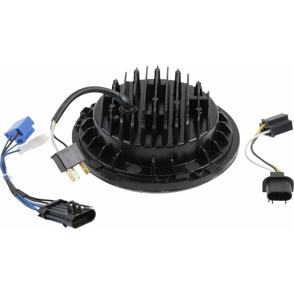 Headlight — 176.5 × 176.5 × 98.3 mm, 10-100 V DC, 20/40 W, Harley-Davidson®