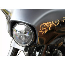 Headlight — 176.5 × 176.5 × 98.3 mm, 10-100 V DC, 20/40 W, Harley-Davidson®