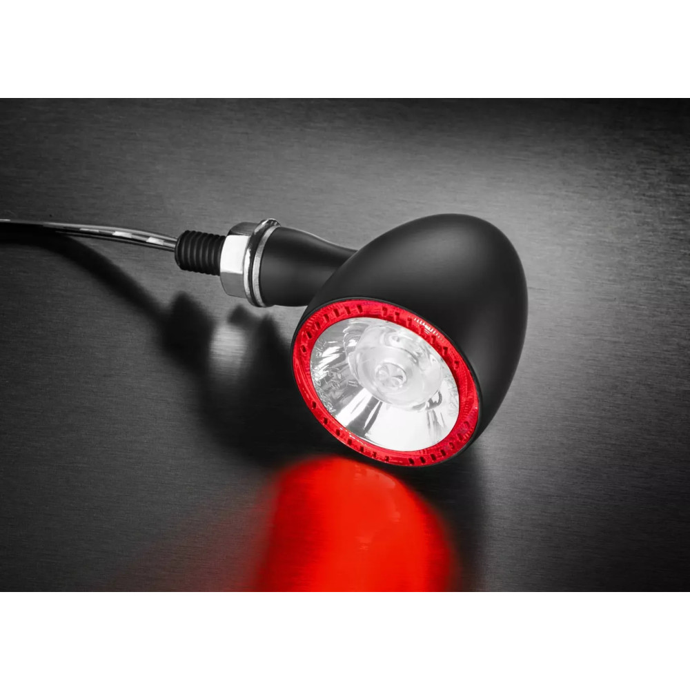 Bullet 1000® DF Brake/Rear Light — 39mm, 12V, black, M8 x 20