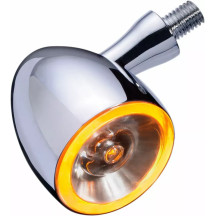 Luz de posición e intermitente Bullet 1000® — 39 mm, 12V, Rosca M8 x 20, Cromado