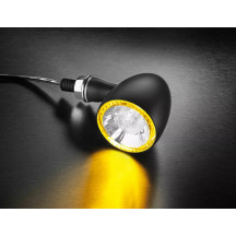 Bullet 1000® Indicator Position Light — 39 mm, Threaded M8 x 20, 12 V, Black