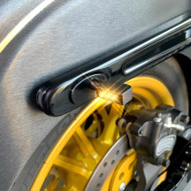 Blokk-Line Micro LED Blinker — Threaded M8 x 20, Black