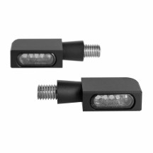 Blokk-Line Micro LED Blinker — Threaded M8 x 20, Black