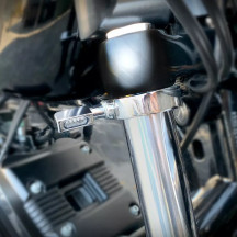 Blokk-Line Micro LED Blinker — Threaded M8 x 20, Chrome