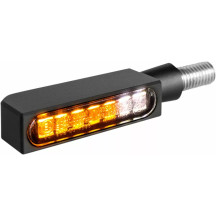LED Turn Signal — M8 x 20 threaded mount, front/rear fitment, 2-in-1