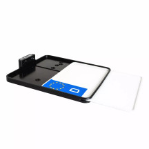 Slip-In License Plate Mounts — 20 cm height, 22 cm width, bolt-on side mount, anodized black