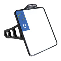 License Plate Side Mounts - with 3/4" Axle — 20 cm × 22 cm, chrome