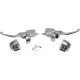 Kit de control de manillar — 25,4 mm (1\"), 14,3 mm freno, 17,5 mm embrague, Cromado