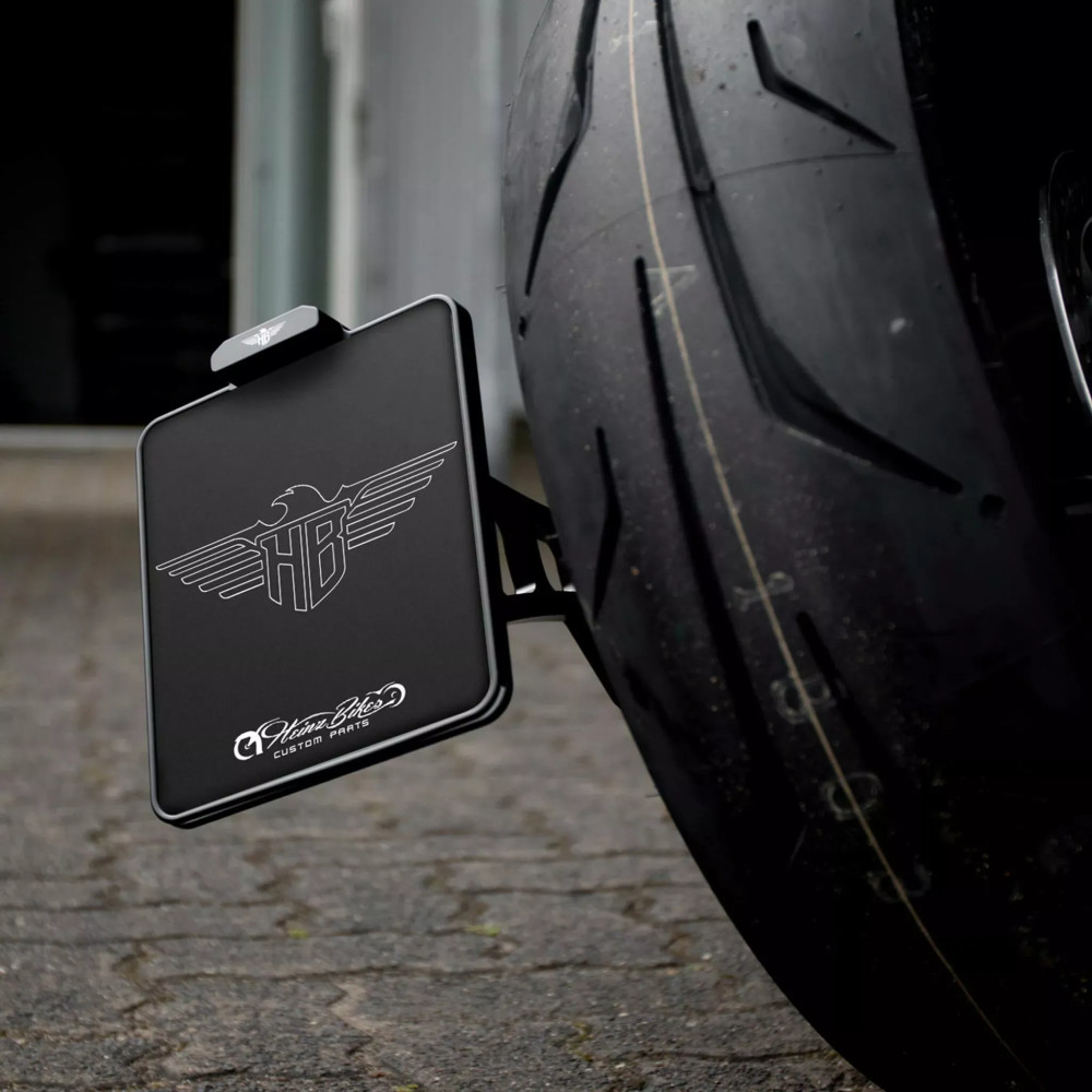 Side Mount — 21 cm × 13 cm, black, Harley-Davidson®