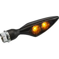 Micro Rhombus Dark Indicators — 23 mm, 12V, threaded M8 x 20