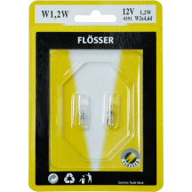 Filament Glass Wedge Bulbs — W2X4,6D, 12V, 10 Pack
