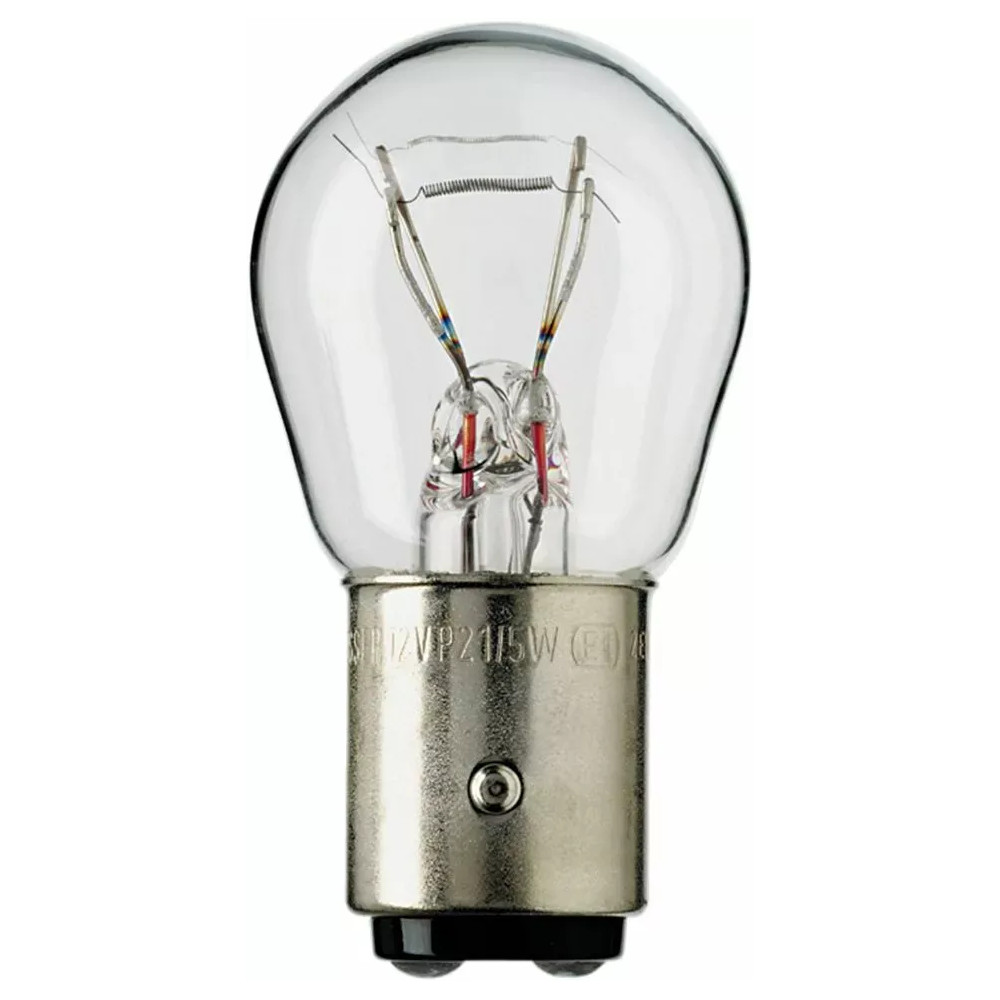 Filament Bulbs — 12V, 21W/5W, BAY15d (1157), 10 Pack, White