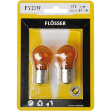 Filament Bulbs — 12V 21W, BAU15s (7507), Amber