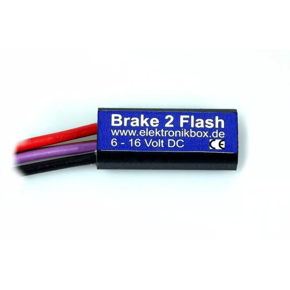 Brake 2 Flash Module — 6V, 16V, 5A, 20A, Black