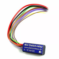 Mini relé de faro — 5 A, negro