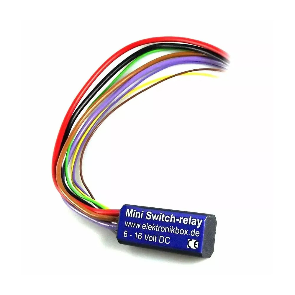 Mini relé de faro — 5 A, negro