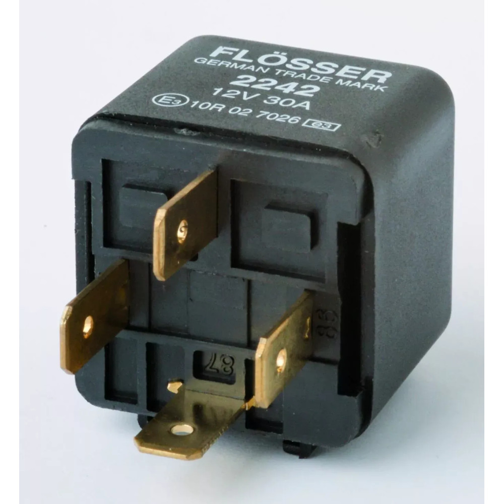 Mini relés — 12V 30A, 4-pin, 10 pack