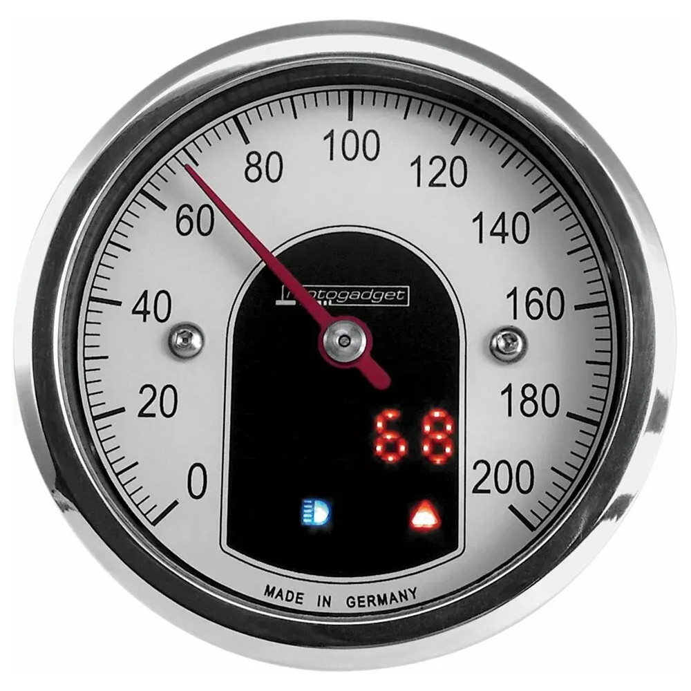 Motoscope Tiny — 49 mm, carcasa pulida