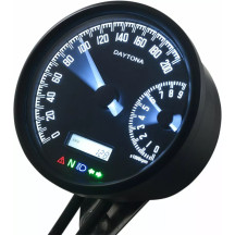 Speedometer — Black face, Blue readout