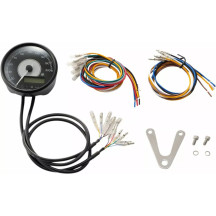 Velocímetro — 0–18V (normal 12V), lectura azul/blanca