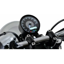 Velocímetro — 0–18V (normal 12V), lectura azul/blanca