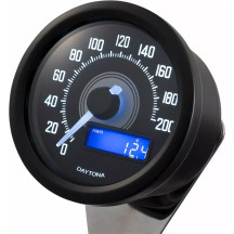 Speedometer — Black face, Blue readout