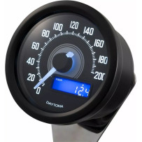 Speedometer — Black face, Blue readout