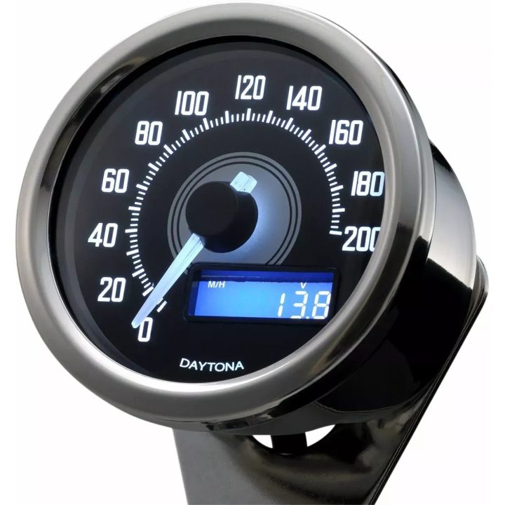Speedometer — 12V (0–18V), black