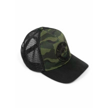 Gorra Camou 0/1 Trucker — Talla única, Negro/Camuflaje