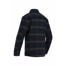 Vintage Motoshirt Jacket — 5XL, 139 cm chest, 73 cm sleeve, Orange, Navy, Green