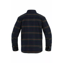 Vintage Motoshirt Jacket — 5XL, 139 cm chest, 73 cm sleeve, Orange, Navy, Green