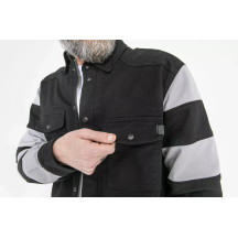 Prison Motoshirt Jacket — S, 111 cm chest, Black